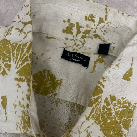 Paul Smith London FLORAL STAMP Button Shirt - Picture 5 of 6